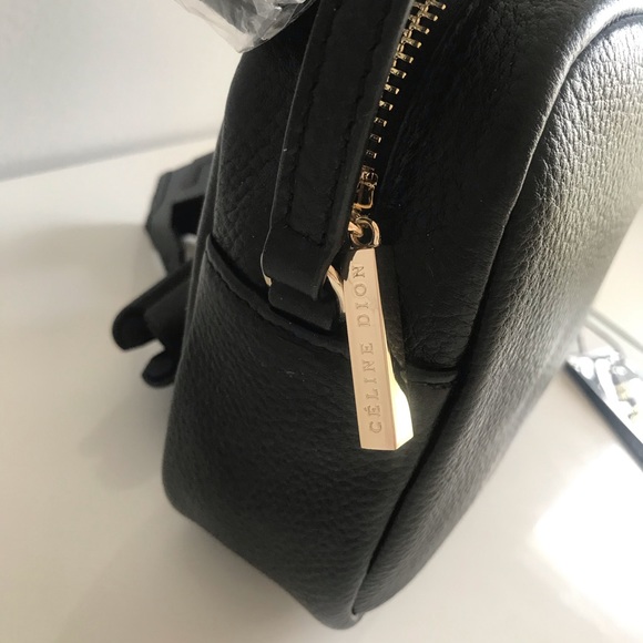 Celine Dion Black Pebble Leather Shoulder Crossbody Bag- Gold hardware - Picture 8 of 16